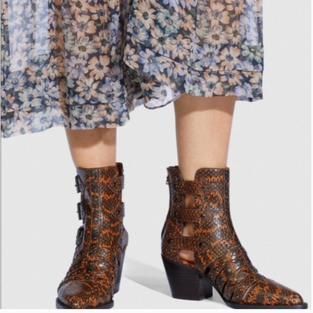 Coach Brown Ankle Boots